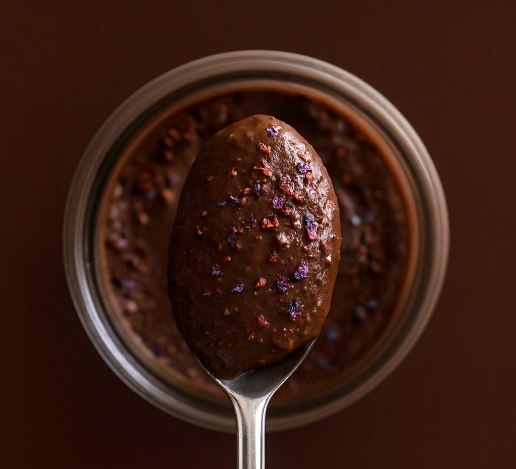 Cashew and Cacao Nut Butter with Flower Sprinkles - Image 1