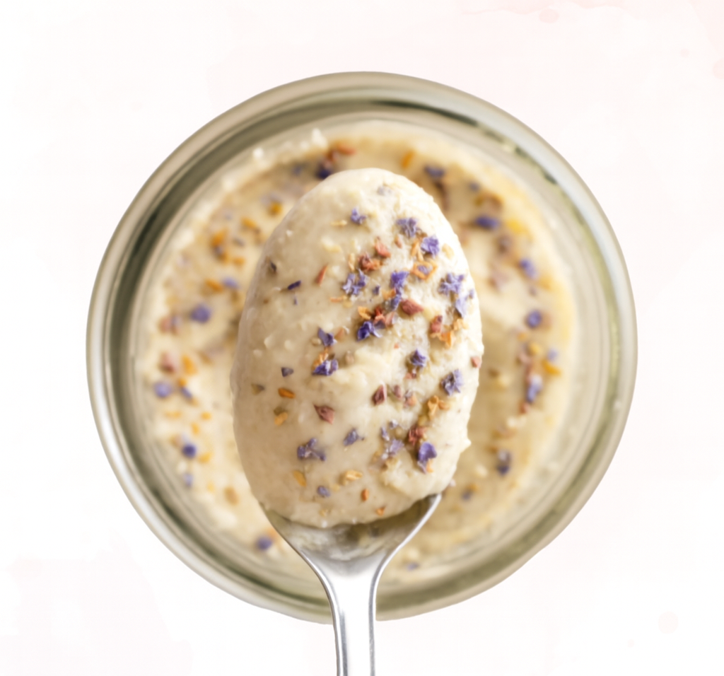 Cashew and Coconut-Cardamom Nut Butter with Flower Sprinkles - Image 1